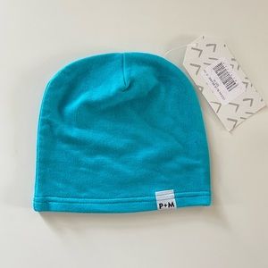 Ocean blue bamboo beanie 6-12m NWT